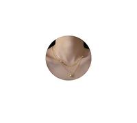 Layered Necklace for Women, Gold Beaded Pendant Necklaces, Dainty Multilayer Adjustable Bohemian Layering Chain for Women, alloy, alloy