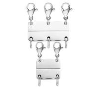Layered Necklace Hooks - Multiple Magnetic Separator Hooks for Layered Necklaces | 2 Piece Unisex Separator Connector for Necklaces Choker Bracelets