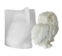 Layered Owl Candle Mould - Owl Rubber Mould, Rubber Moulds for Large Owl Candle | Animal Resin Casting Shape, MoldFun Owl Rubber Shape for Cake Decorating,