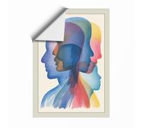 Layered Perspectives Modern Unframed Wall Art Print A3 (42×29.7cm), Wall Decor for Living Room, Bedroom, Office & Home, Art Gift