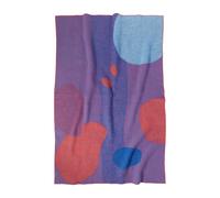 Layered Secret garden wool throw 130x200 cm Purple