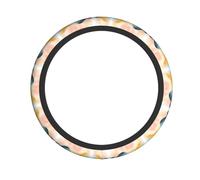 Layered Watercolor Printed Steering Wheel Cover Elastic Stretch Car Wheel Wrap Breathable Non-Slip Steering Wheel Protector for Car Truck SUV