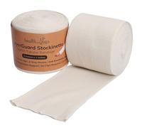 LayerGuard Cotton Stockinette Sleeve Roll, Stretchable Raw Cotton - Comfort wear, Sweat Absorbent Tubular Bandage - Prevents Residue Build up - Suitable for Under - Over Cast Wear (Width - 3 Inch)