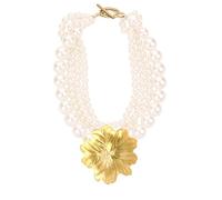 Layering Bold Simulated Pearls Statement Necklace for Women Elegant for Parties and Gatherings Lightweight Comfortable Wear Versatile White Faux Pearls Multistrand Necklace for Any Outfit From Casual