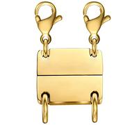 Layering Magnetic Necklace Clasp,18 K Gold and Silver Separator for Stackable Necklaces
