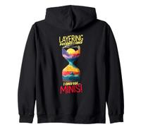 LAYERING PATIENCE I ONLY USE MINIS Zip Hoodie