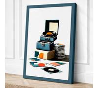 Layers of Memory Vintage Canvas Wall Art Print 18x12 Inch (46 x 30 cm)