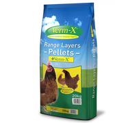 Copdock Mill Range Layers Pellets with Verm-X Chicken Feed 20kg - Premium Quality Complete Feed for Poultry - 100% Natural Mix to Aid Digestion and Protect Against Intestinal Problems