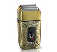 Layhou Men's Electric Beard Trimmer with 3 Heads Shaving Foil Razor Bald Head Shaver Full Body Washable Dry and Wet Use Rechargeable with Digital Display