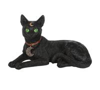 Laying Black Cat Figurine Something Different Black One Size