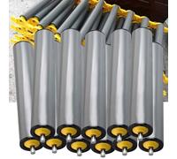 LaYiQimn Conveyor Roller Industrial PVC Conveyor Rollers Set of 11 2.4" Diameter 4"-40" Lengths Replacement Conveyor Belt Rollers for Heavy Duty Use and Versatile.