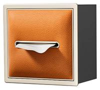 LaYiQimn Shower Niche, Stainless Steel Shower - Wall-Mounted Tissue Box & Storage nizer for Bathroom Toilet Indoor Decor 20x18x12.5cm Sleek Orange Design