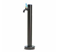 LaYiQimn Water Fountain,Stainless Steel 304 Garden Water Column - Vertical Irrigation Post with Black Faucet for Outdoor Landscaping - Durable Cylindrical Design for Efficient Watering