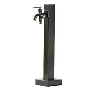 LaYiQimn Water Fountain,Vertical Garden Water Column with Double Outlet FaucetDurable 304 Stainless Steel Outdoor Fountain AntiFreeze Floor Mount Water Tap for Efficient Garden Irrigation 58/93c