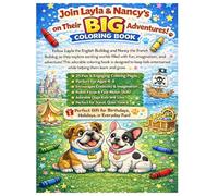 Layla & Nancy's Big Adventures Coloring Book: Fun and Easy Coloring Pages for Kids Ages 4-8