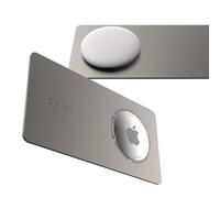 laylion for Airtag Holder waller, Ultra Thin Metal Card Holder Case for Apple AirTag, Secure Protective Cover for Purse, Handbag, Backpack Wallet, Clutch Bag, Silver