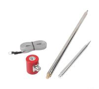 Laymotric Stainless Steel HF Antenna 14MHz-30MHz 1/4 Wavelength Telescopic Vertical devise, 5m Extendable High Frequency Antenna 300W-600W force for USDX QRP Amateur(1 set)