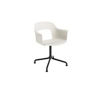 Layout 251 Dining Chair With Armrest & Swivel Cream White/ Black
