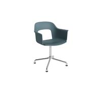 Layout 251 Dining Chair With Armrest & Swivel Ocean/ Aluminum