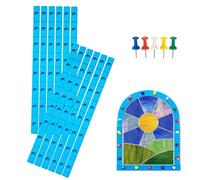 Layout Block System for Stained Glass Panels, Free to Bend, Stained Glass Tools for You to Fixed Glass
