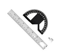 Layout Guide for Installers, 8inch | Adjustable Woodworking Ruler, Locking Knob Control, Metal Body, Clear Scale Design