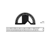 Layout Guide for Installers, 8inch | Adjustable Woodworking Ruler, Locking Knob Control, Metal Body, Clear Scale Design
