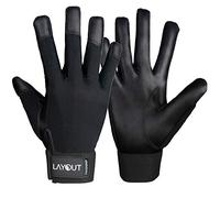 Layout Ultimate Frisbee Gloves - Ultimate Grip and Friction to Enhance Your Game (Black, L)