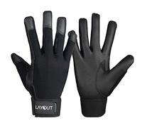 Layout Ultimate Frisbee Gloves - Ultimate Grip and Friction to Enhance Your Game (Black, M)