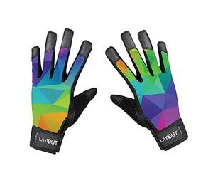 Layout Ultimate Frisbee Gloves - Ultimate Grip and Friction to Enhance Your Game! Perfect for Ultimate, Disc Golf and All Disc Sports! (Poly XL)
