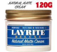 Layrite Deluxe Matte Cream 120g Medium Hold Men’s Natural Styling Hair Wax UK