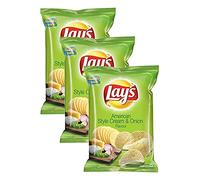 Lays American Style Cream & Onion flavour, 52 grams, Pack of 3 - India