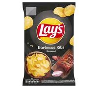 Lay's Barbecue Ribs Flavoured 130g (3 Pack) By Mazovia Brands, 43.33 g (Pack of 3)