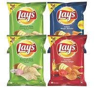 Lays Combo - American Style Cream & Onion Flavour 52 Grams + Spanish Tomato Tango 52 Grams + Magic Masala 52 Grams - India - Potato Chips - wafers