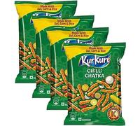 Lays & Kurkure Various Flavours - Perfect Snack for Tea Time - Combination of Spice and Crunch - Classic Flavour - Phool Makhana With Namkeen - Work, Home Or School (Red Chilli Chatka 85g_P 4)