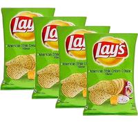 Lays & Kurkure Various Flavours - Perfect Snack for Tea Time - Combination of Spice & Crunch Classic Flavour - Phool Makhana With Namkeen - Work, Home Or School (American Cream & Onion 50g_P 4)