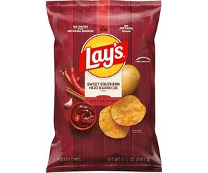 Lay's Potato Chips, Sweet Southern Heat BBQ, 7.75 Ounce by Lay's