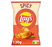 Lay's Spicy Chips 130 g Pack of 5