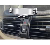 LAYSSA Car Phone Holder for BMW X1 2012-2015, Shockproof Phone Mount Stable, 360° Rotation Flexible, Universal Car Mobile Phone Holder,B Silver