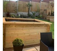 LayzeePond Wooden Pond for Koi Complete DIY Kit - 44mm Thick Timber - 0.8m/ 2.6ft - 1.5m/ 5ft - 1.5m/ 5ft