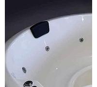 LayzeeTub Large 200cm Wood Fired 6-8 Person Hot Tub | External Heater | Fibreglass Liner - White Pearl Gelcoat - None - Scandinavian Spruce