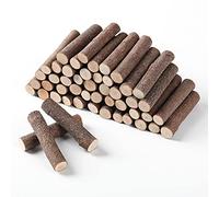 LAZACA Wooden Sticks Twigs Crafts Log Tree Bark Wood Stems DIY Rustic Home Christmas Decoration Vase Filler, Loose Parts Play Materials 5cm/40pcs