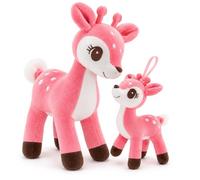 Lazada Stuffed Animal Pink Deer Plush Toy Baby Toys Plump Tail 10 Inches