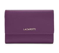 Lazarotti Bologna Large Leather Women's Wallet | Large Zip Compartment, 15 Card Slots, RFID Protection | 14 x 10 x 3.5 cm (2 Widths Adjustable), Purple, standard size, Classic