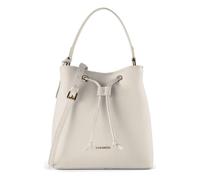 Lazarotti Bologna Leather Crossbody Bucket Bag, 25 cm beige