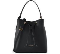 Lazarotti Bologna Leather Crossbody Bucket Bag, 25 cm black