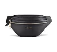 Lazarotti Bologna Leather Double-Zip Bum Bag, Crossbody, Leather, 25 cm black