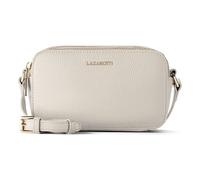 Lazarotti Bologna Leather Shoulder Bag Camera-Bag Leather Double-Zip 18 cm white