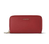 Lazarotti Bologna Leather XL Double Zip-Around Wallet RFID Leather 20 cm red