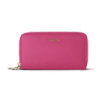 Lazarotti Bologna Leather XL Double Zip-Around Wallet, RFID-Protected, 20 cm pink