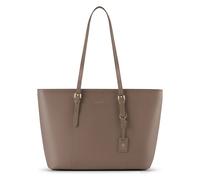 Lazarotti Bologna Leather Shopper Bag Leather 35 cm gray